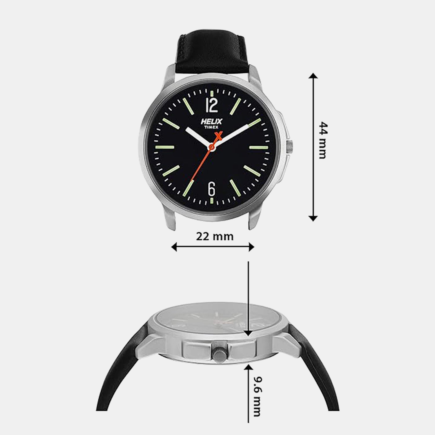 Men Quartz Black Dial Analog Leather Watch TW027HG01