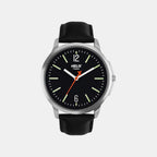 Men Quartz Black Dial Analog Leather Watch TW027HG01