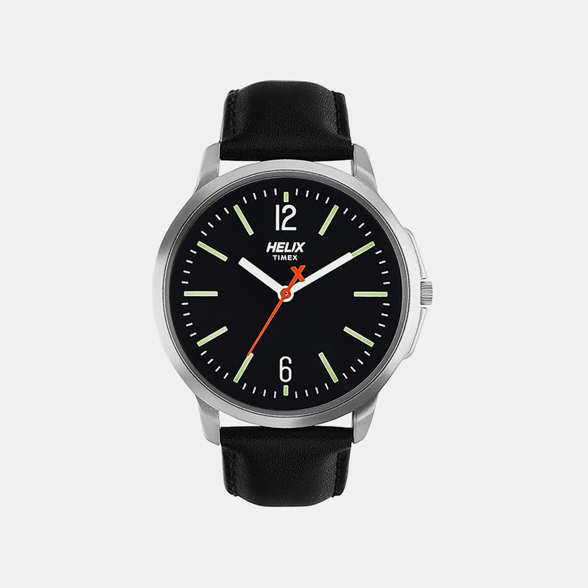Men Quartz Black Dial Analog Leather Watch TW027HG01