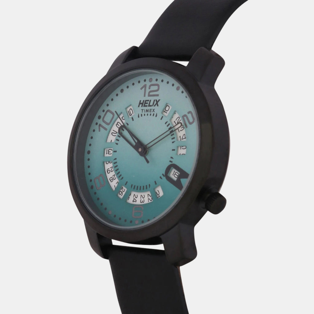 Women Quartz Green Dial Analog Leather Watch TW032HL26