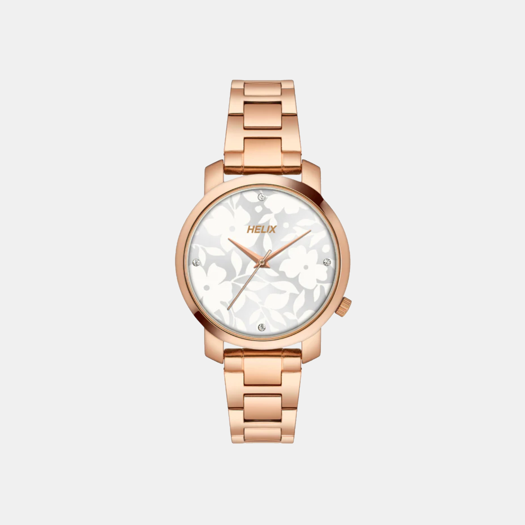 Helix Round Silver Analog watch