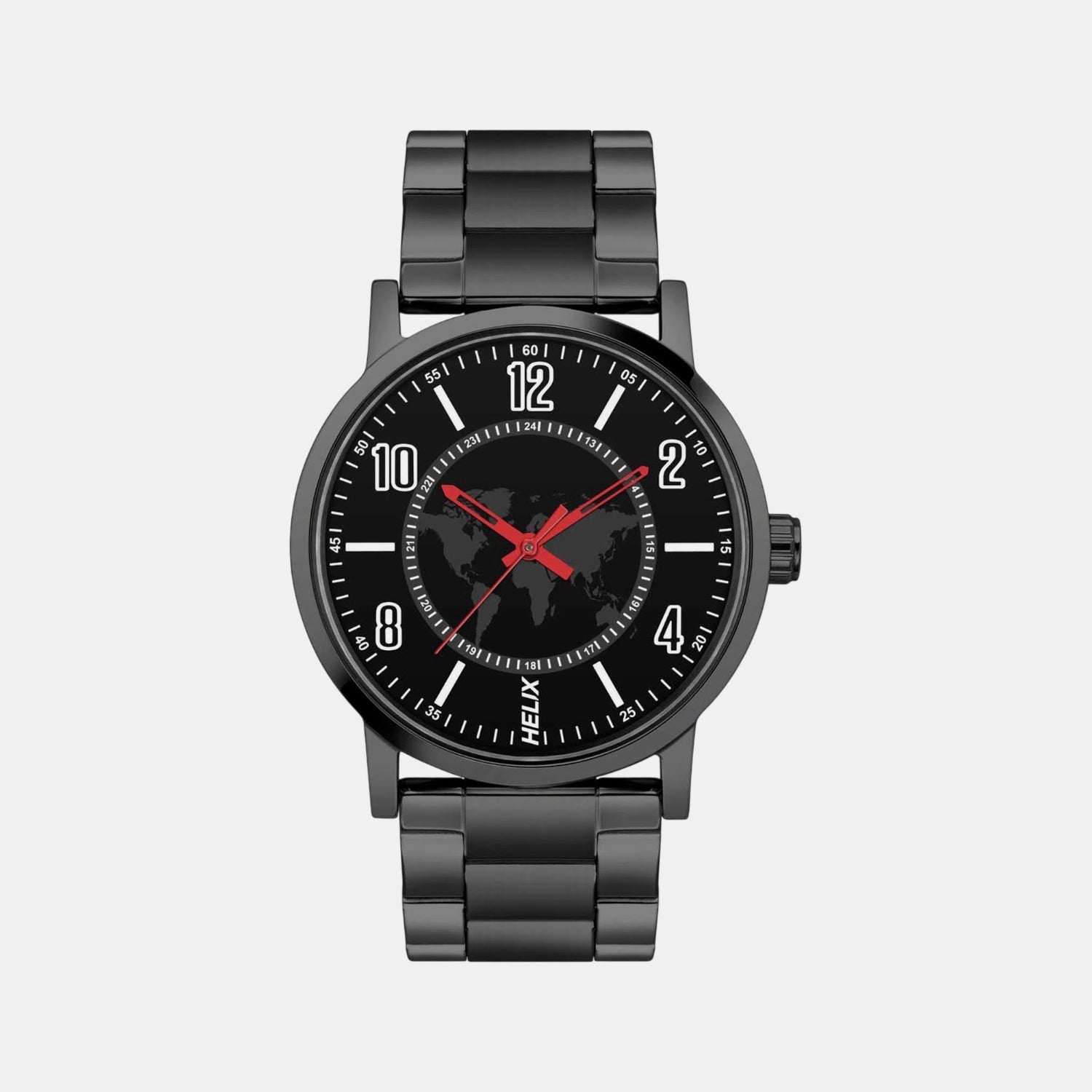 Men Quartz Black Dial Analog Stainless Steel Watch TW035HG12