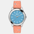Helix Round Blue Analog watch