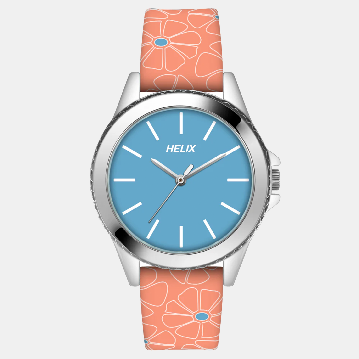 Helix Round Blue Analog watch