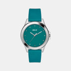 Women Quartz Green Dial Analog Leather Watch TW035HL12