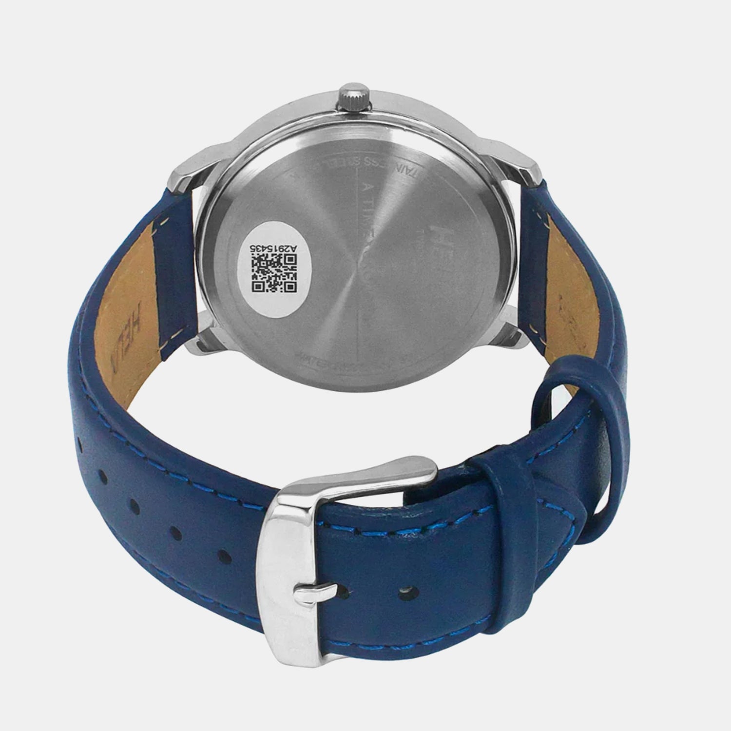 Men Quartz Blue Dial Analog Leather Watch TW039HG13