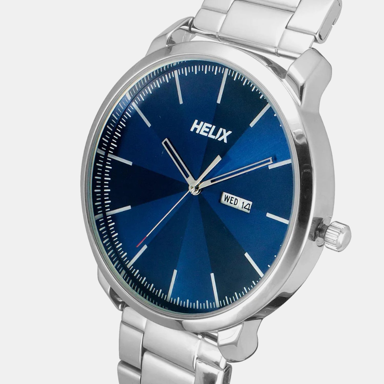 Men Quartz Blue Dial Analog Stainless Steel Watch TW039HG14