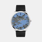 Men Quartz Blue Dial Analog Silicone Watch TW039HG17