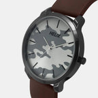 Men Quartz Grey Dial Analog Silicone Watch TW039HG18