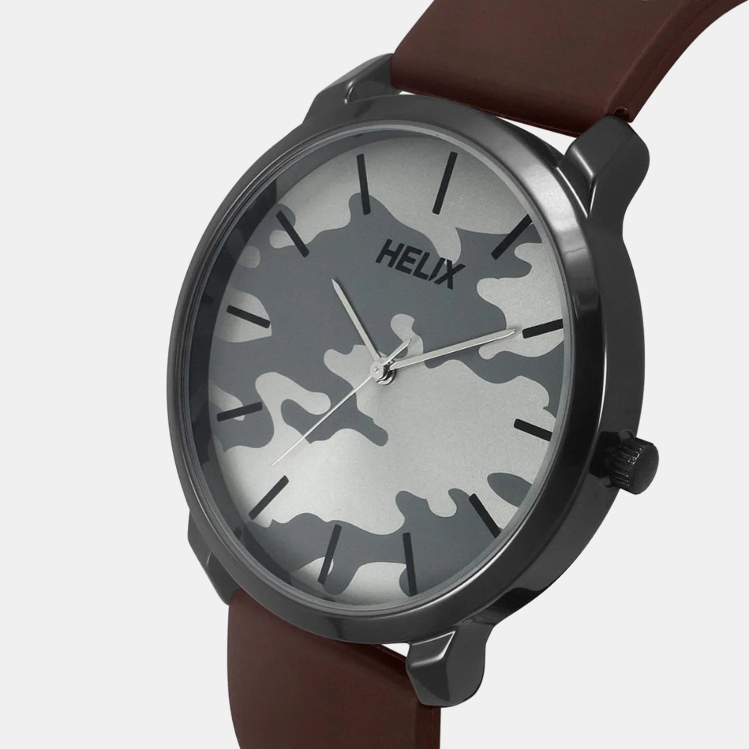 Men Quartz Grey Dial Analog Silicone Watch TW039HG18