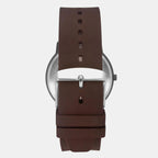 Men Quartz Grey Dial Analog Silicone Watch TW039HG18