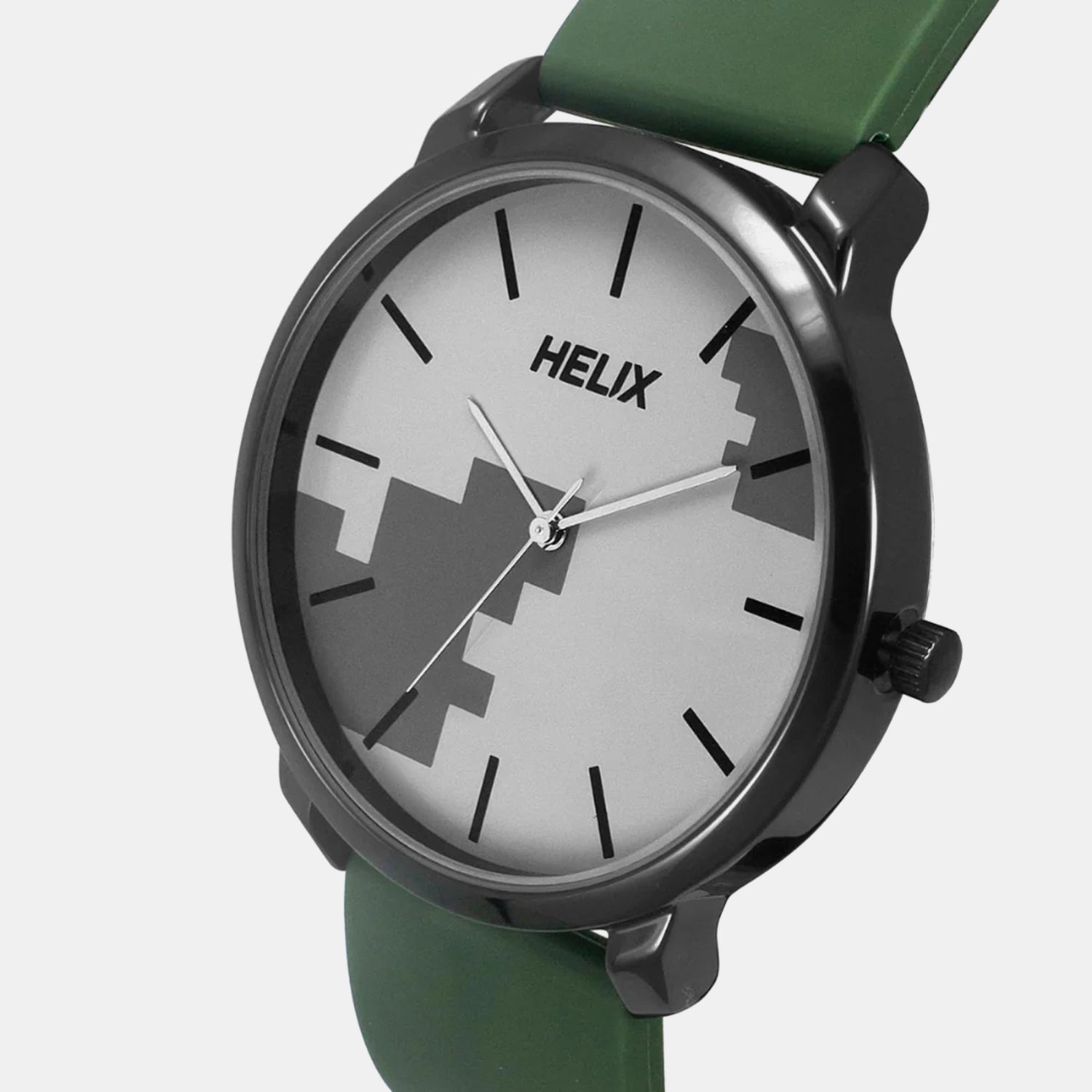 Men Quartz Grey Dial Analog Silicone Watch TW039HG19