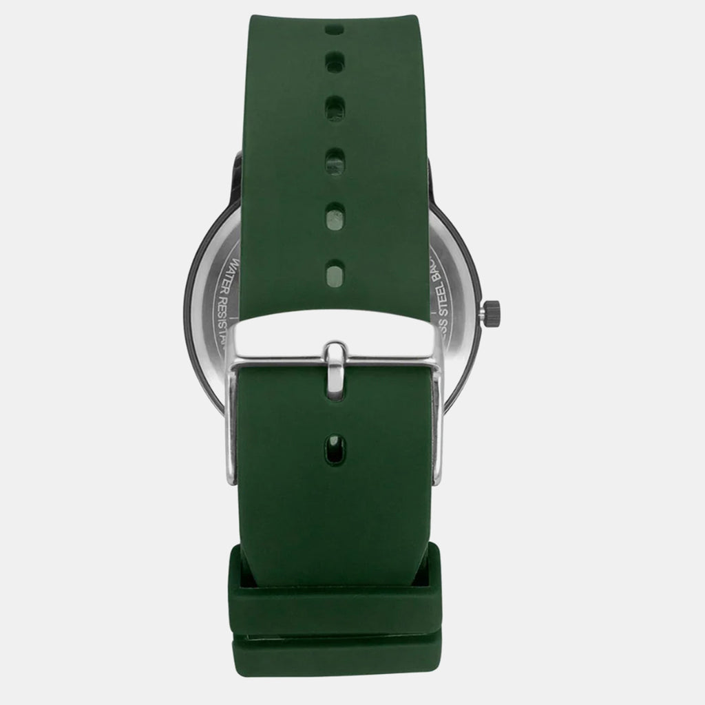 Men Quartz Grey Dial Analog Silicone Watch TW039HG19