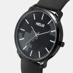 Men Quartz Black Dial Analog Silicone Watch TW039HG20