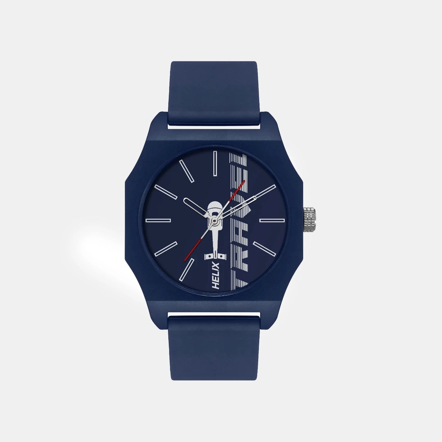 Men Quartz Blue Dial Analog Silicone Watch TW041HG14