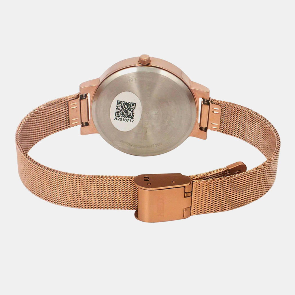 Women Quartz Pink Dial Analog Stainless Steel Watch TW041HL21