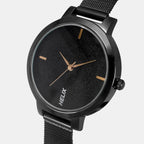 Women Quartz Black Dial Analog Stainless Steel Watch TW041HL22