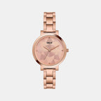 Women Quartz Pink Dial Analog Stainless Steel Watch TW041HL24