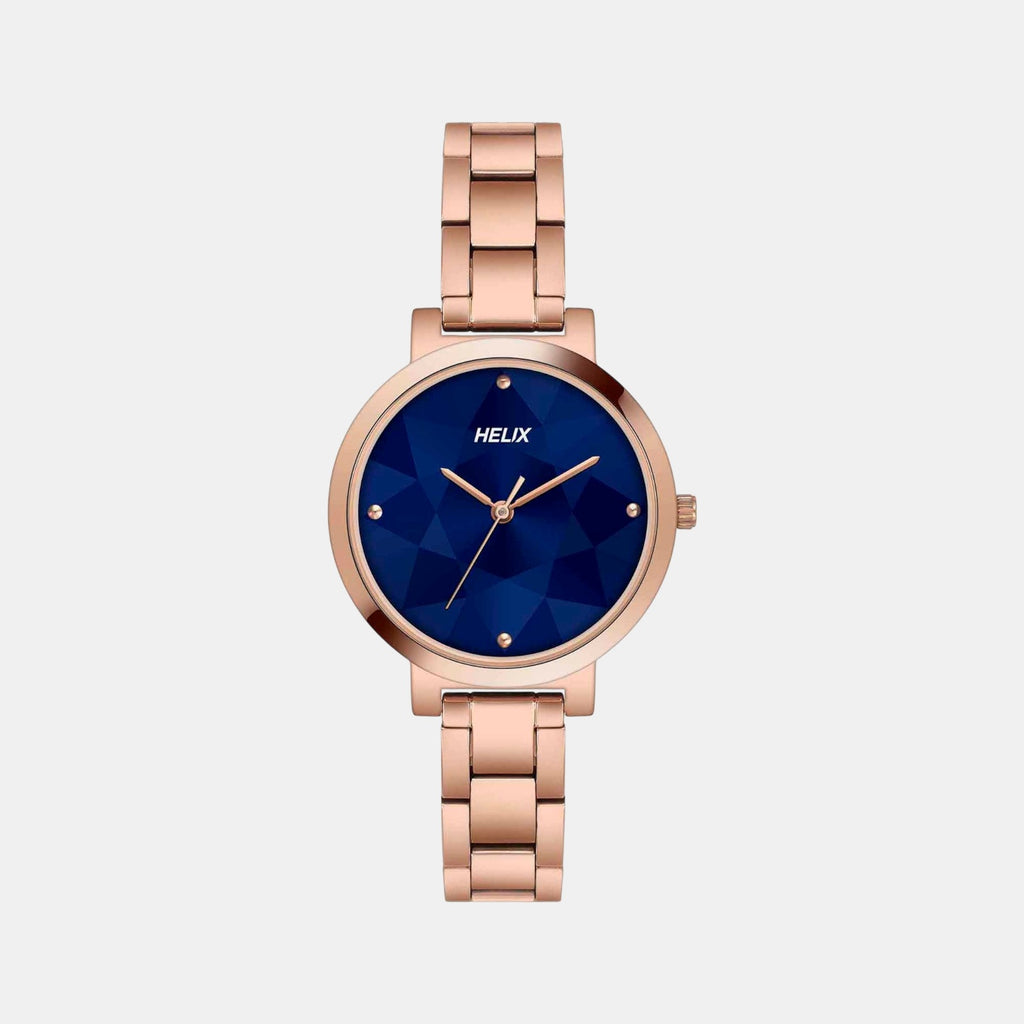 Women Quartz Blue Dial Analog Stainless Steel Watch TW041HL25