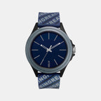 Men Quartz Blue Dial Analog Silicone Watch TW042HG06