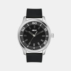 Men Quartz Black Dial Analog Silicone Watch TW043HG21
