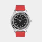 Men Quartz Black Dial Analog Silicone Watch TW043HG23