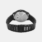 Men Quartz Black Dial Analog Stainless Steel Watch TW043HG28