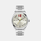 Men Quartz Silver Dial Analog Stainless Steel Watch TW043HG29
