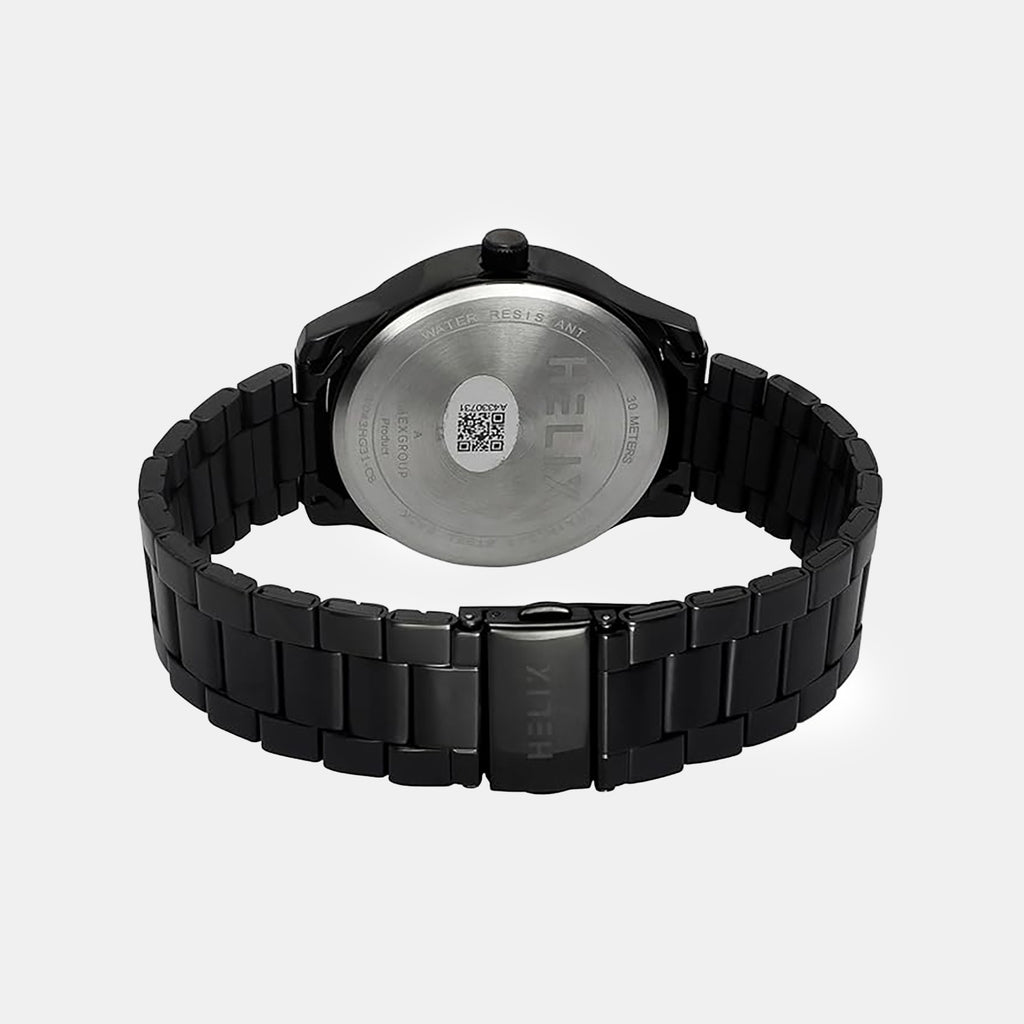Men Quartz Black Dial Analog Stainless Steel Watch TW043HG31