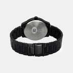 Men Quartz Black Dial Analog Stainless Steel Watch TW043HG31