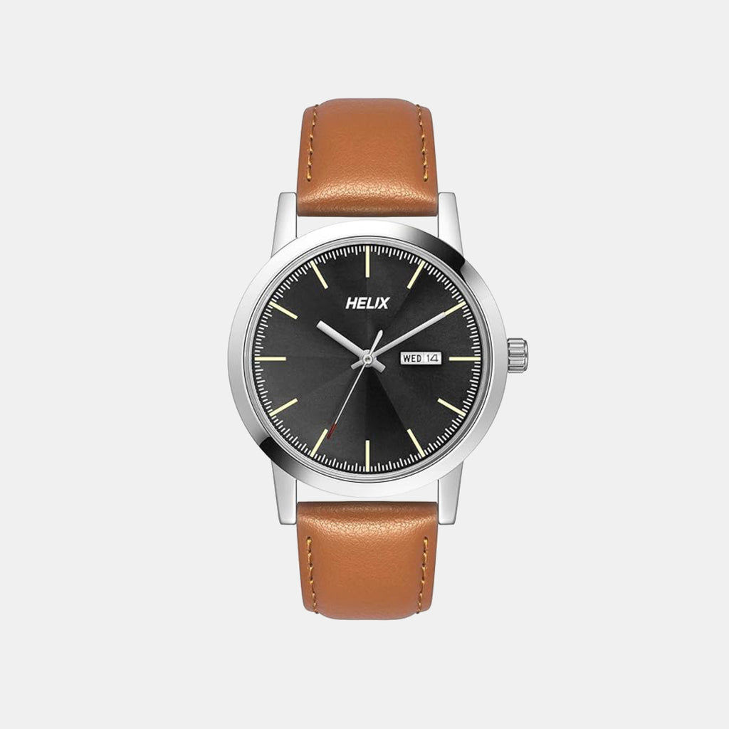 Helix Round Black Analog watch