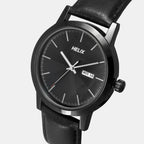 Men Quartz Black Dial Analog Leather Watch TW047HG03