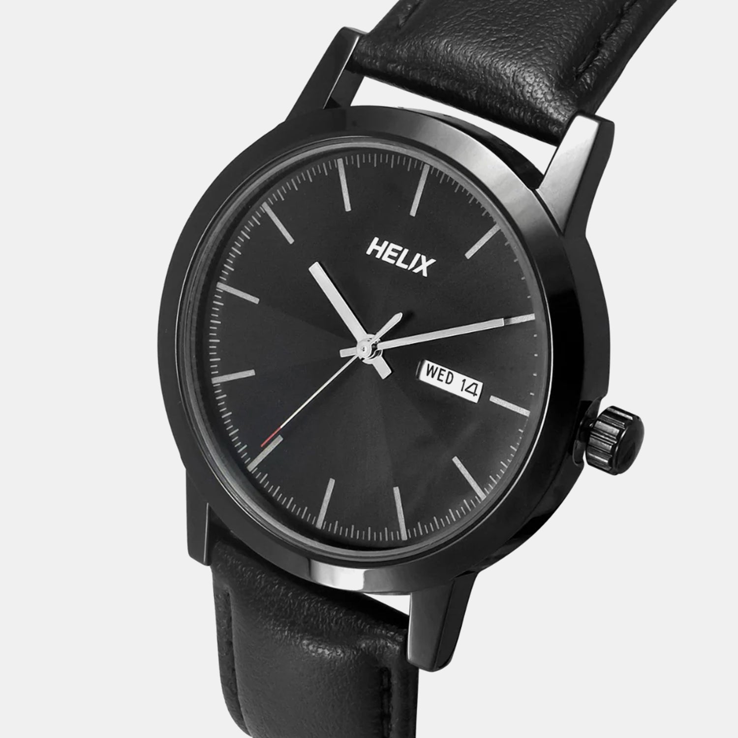 Men Quartz Black Dial Analog Leather Watch TW047HG03