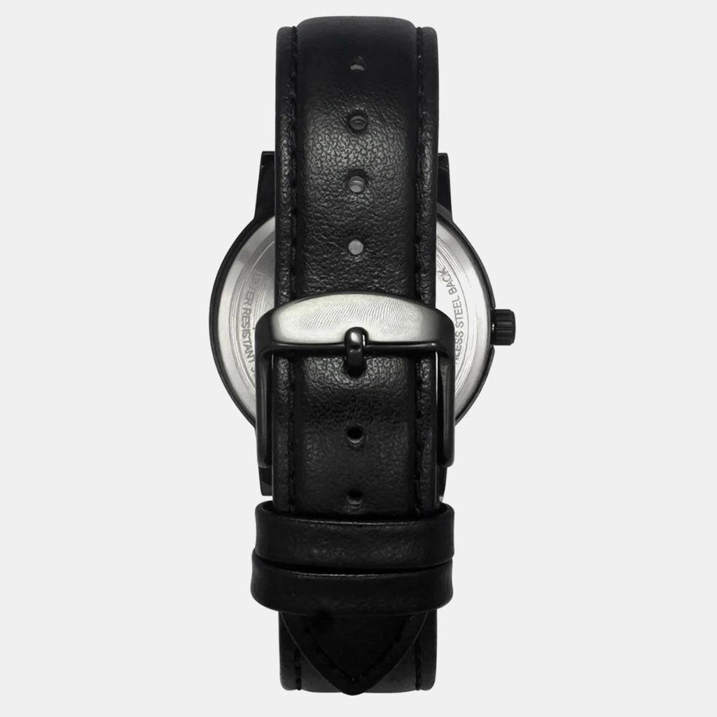 Men Quartz Black Dial Analog Leather Watch TW047HG03
