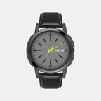 Men Quartz Grey Dial Analog Leather Watch TW050HG01