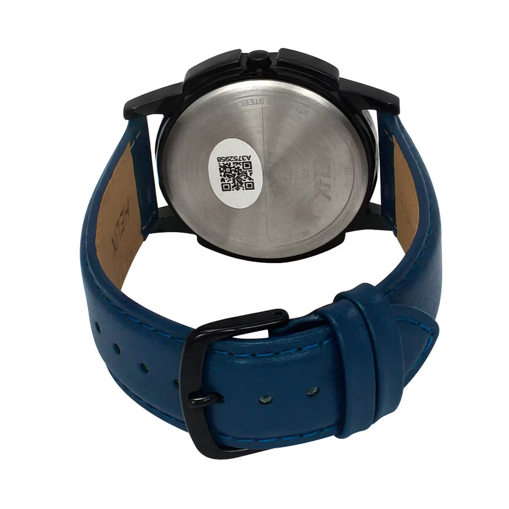 Men Quartz Blue Dial Chronograph Leather Watch TW050HG03