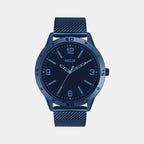 Men Quartz Blue Dial Analog Mesh Watch TW051HG01