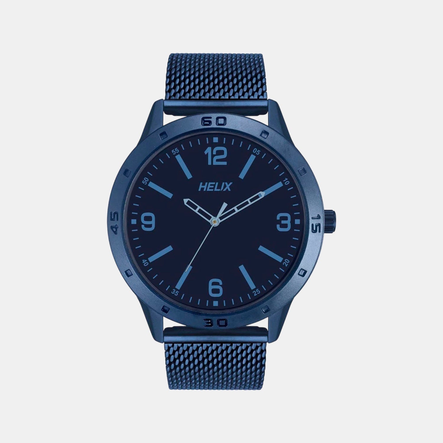Men Quartz Blue Dial Analog Mesh Watch TW051HG01