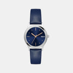 Women Quartz Blue Dial Analog Leather Watch TW051HL00