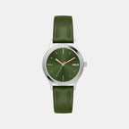 Women Quartz Green Dial Analog Leather Watch TW051HL01