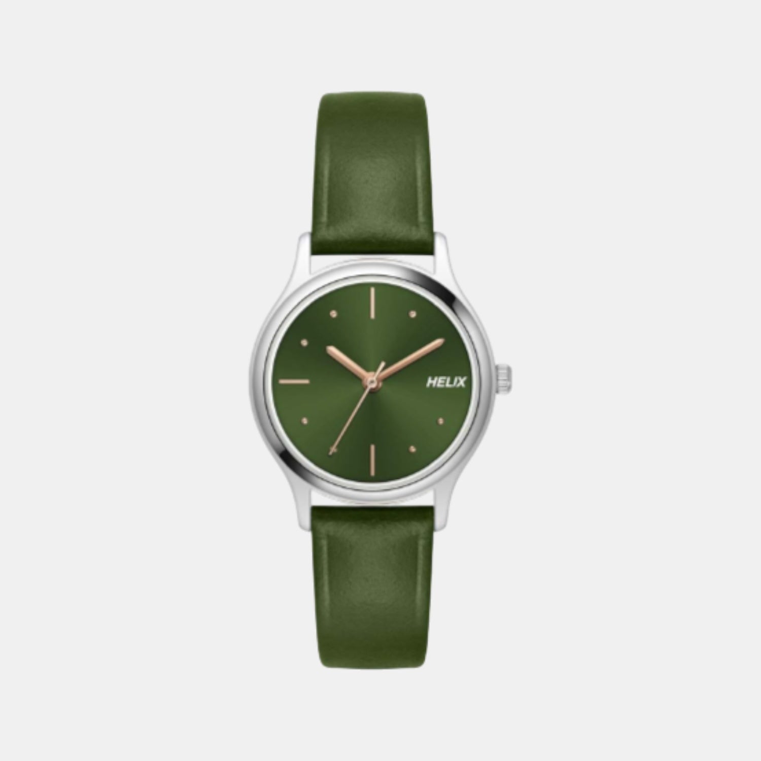 Women Quartz Green Dial Analog Leather Watch TW051HL01