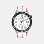 Men Quartz White Dial Analog Leather Watch TW052HG04