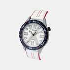 Men Quartz White Dial Analog Leather Watch TW052HG04