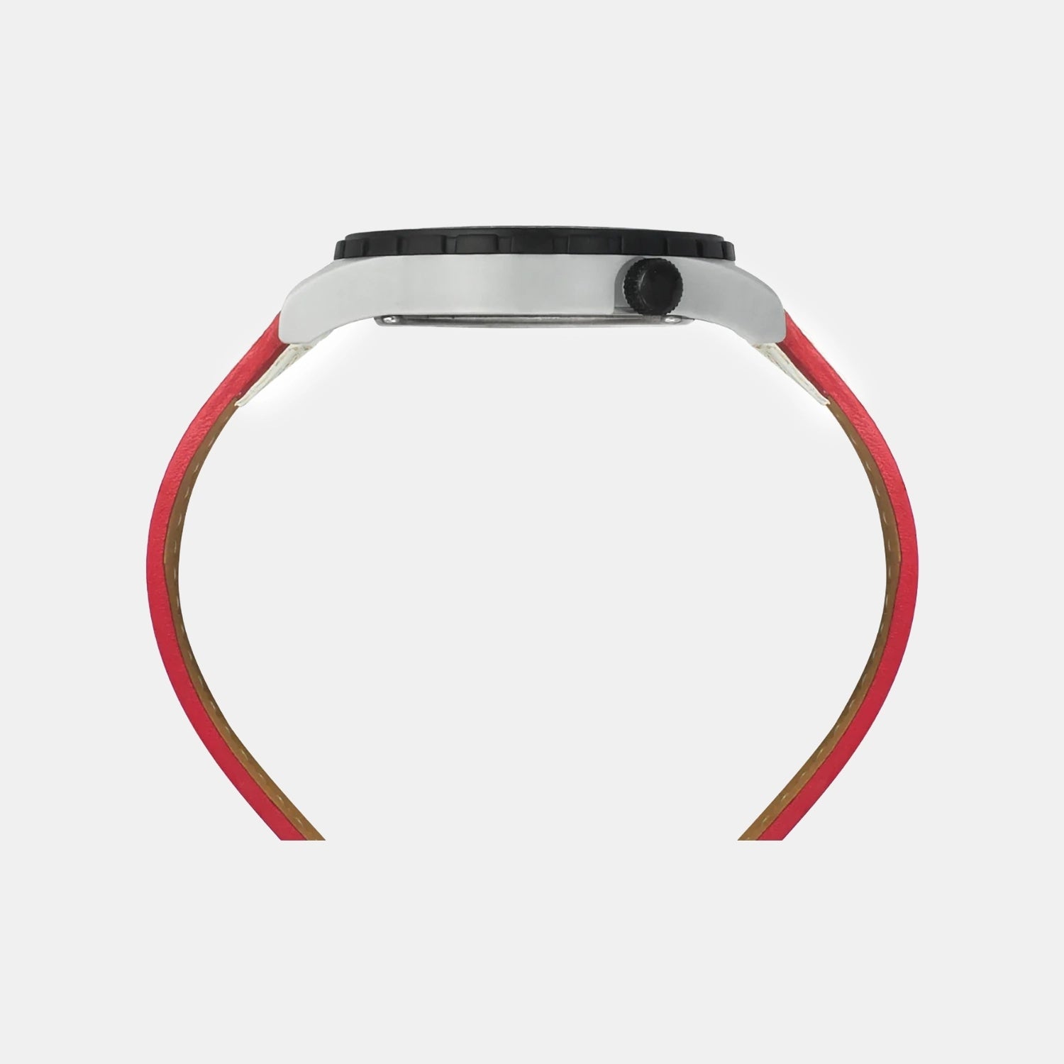 Men Quartz White Dial Analog Leather Watch TW052HG04