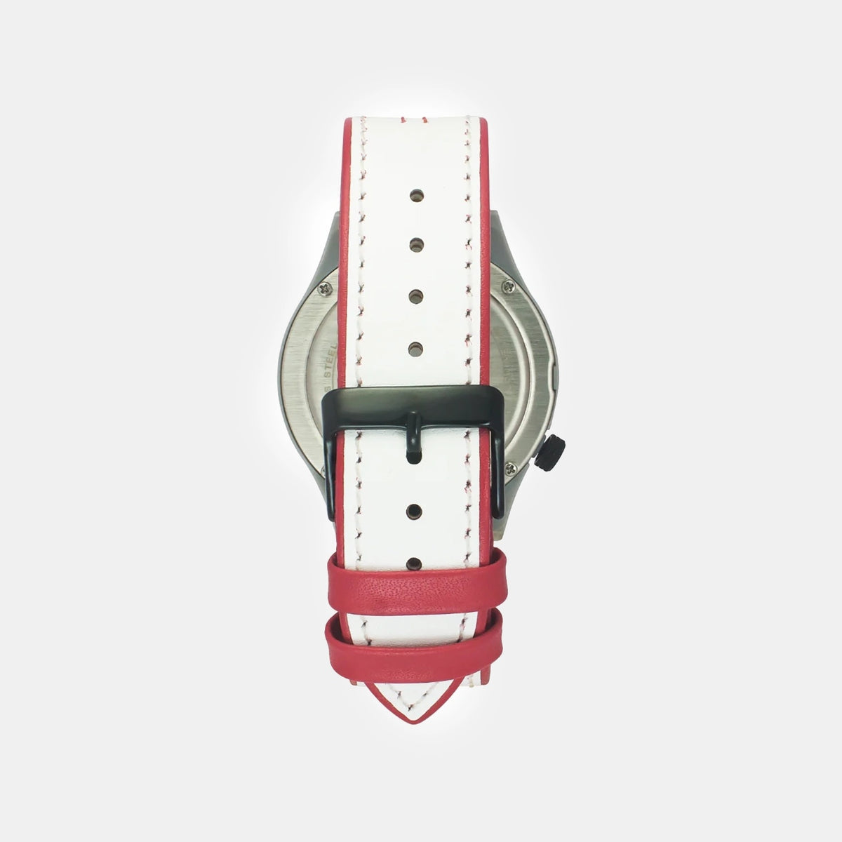 Men Quartz White Dial Analog Leather Watch TW052HG04