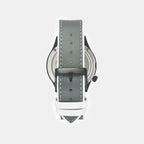 Men Quartz Orange Dial Analog Leather Watch TW052HG06