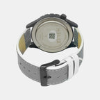 Men Quartz Orange Dial Analog Leather Watch TW052HG06