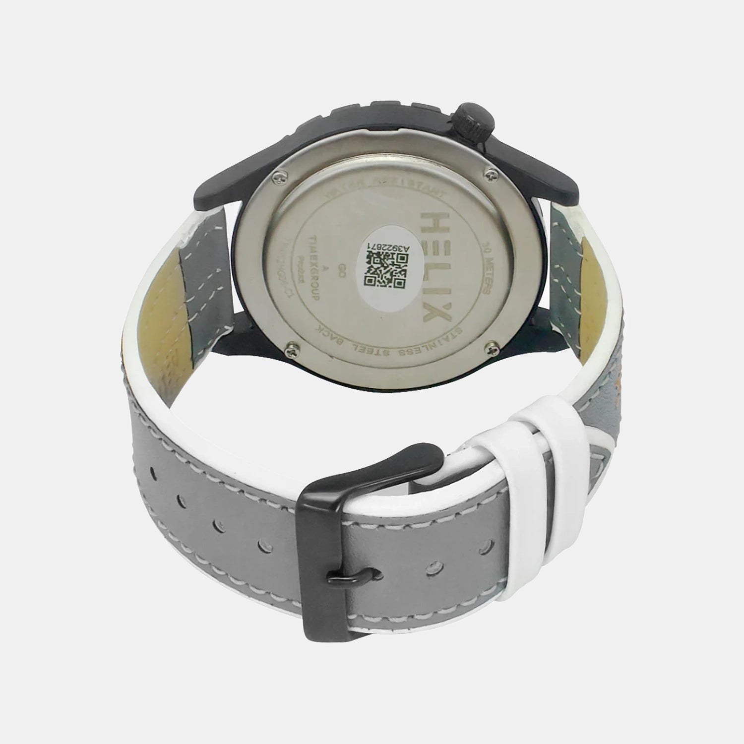 Men Quartz Orange Dial Analog Leather Watch TW052HG06