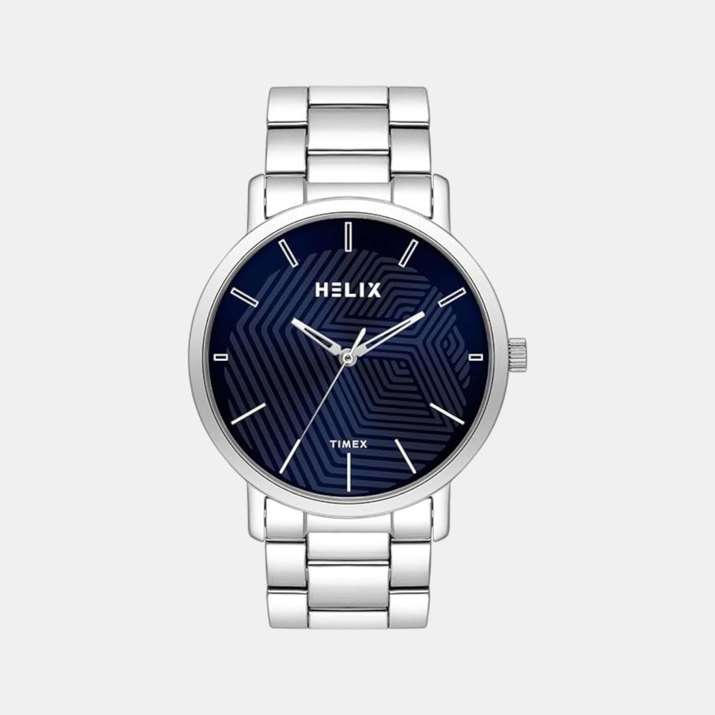 Men Quartz Blue Dial Analog Stainless Steel Watch TW053HG00