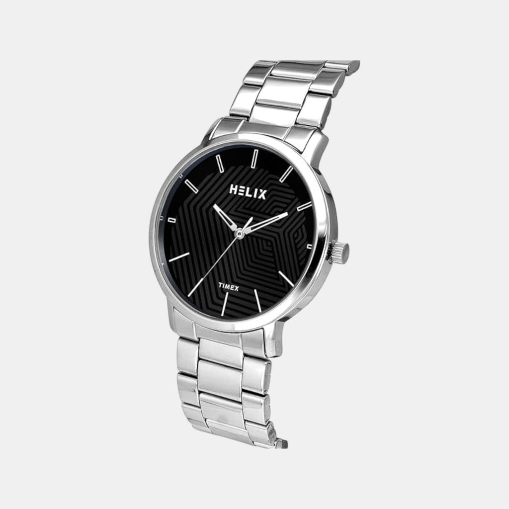 Men Quartz Black Dial Analog Stainless Steel Watch TW053HG01